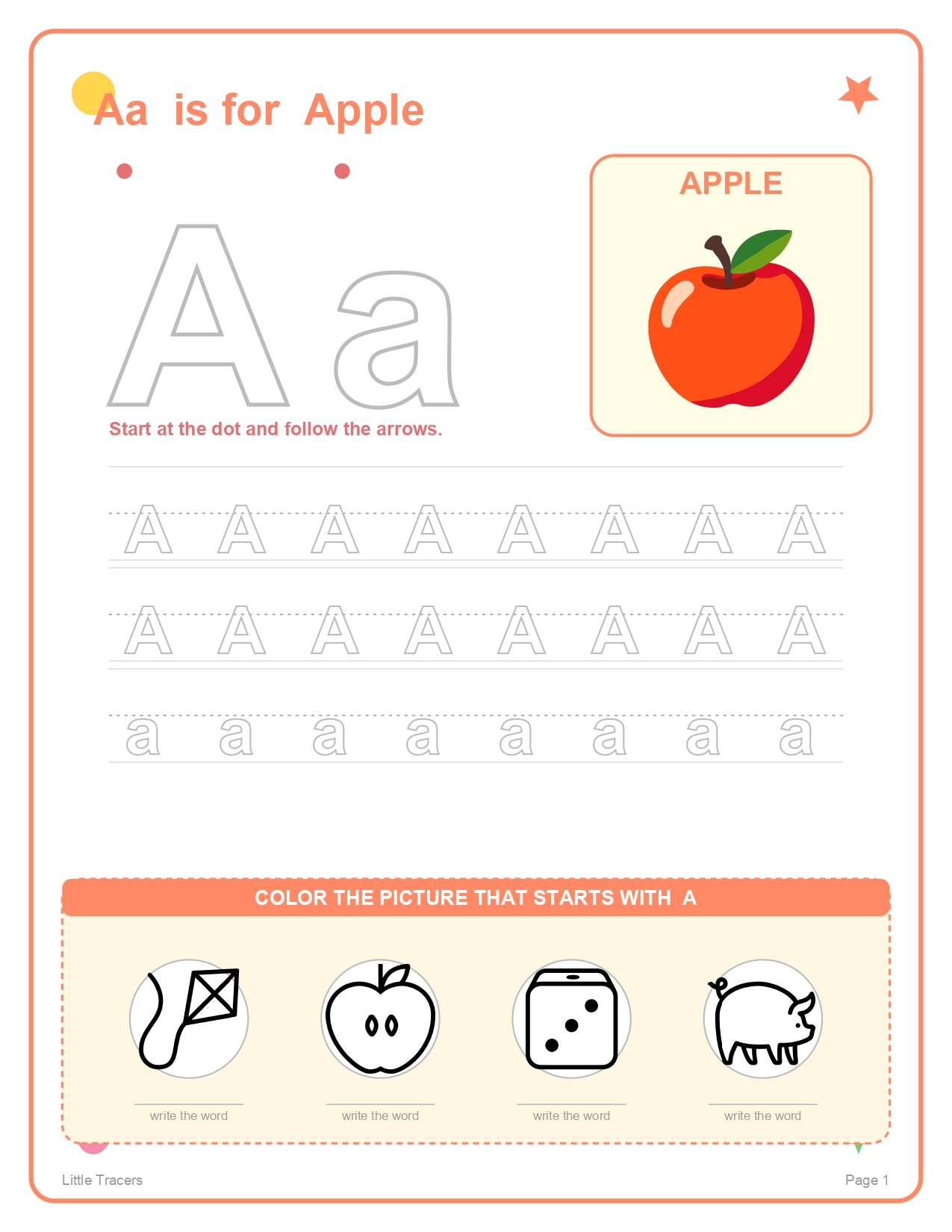 Alphabet Aa — Apple