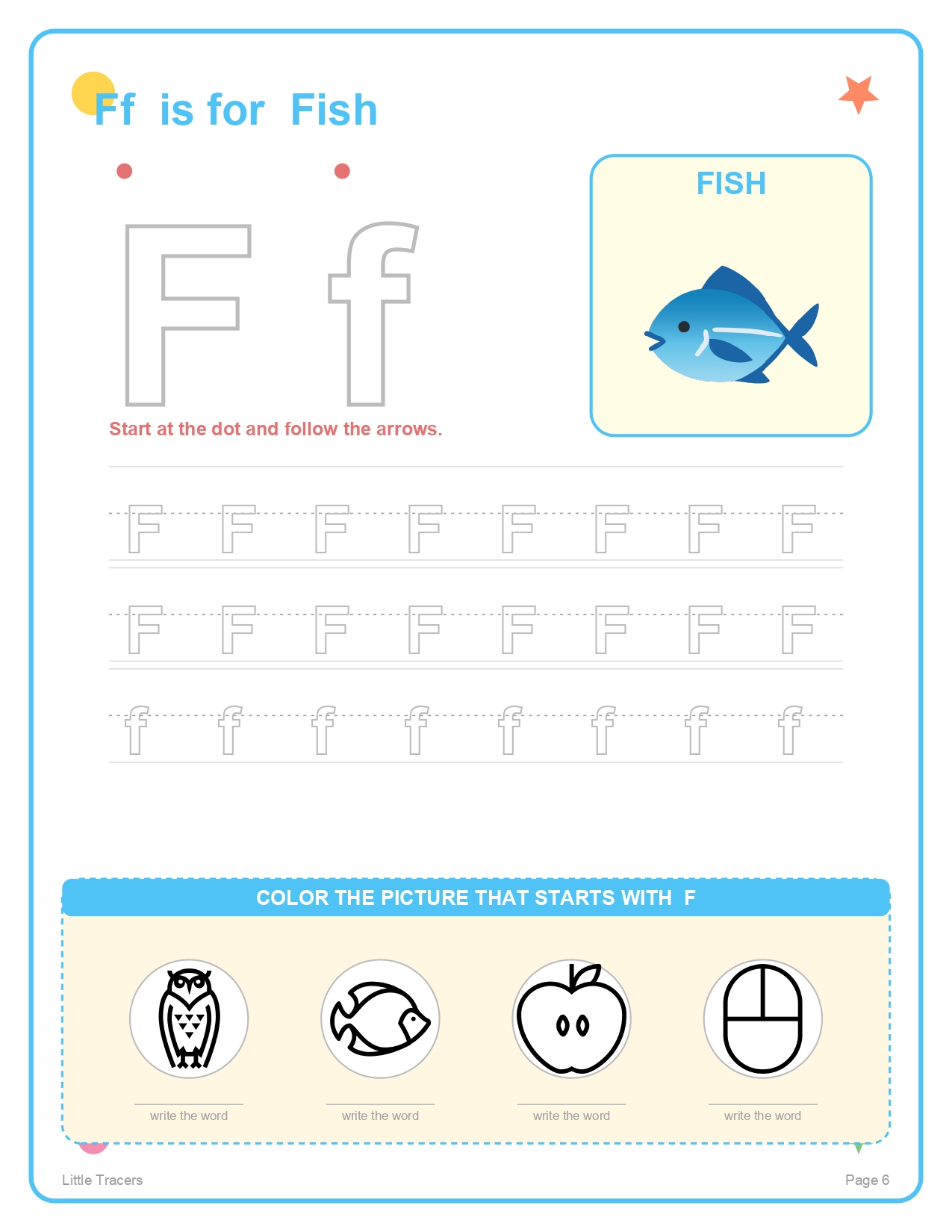 Alphabet Ff — Fish